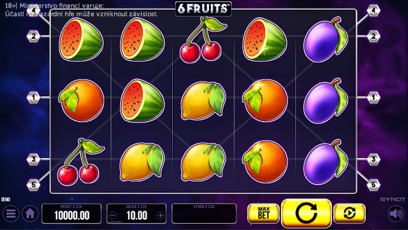 6 Fruits: online hrací automat – recenze