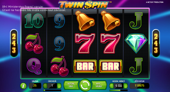 Výhra 259 200 Kč na automatu Twin Spin!