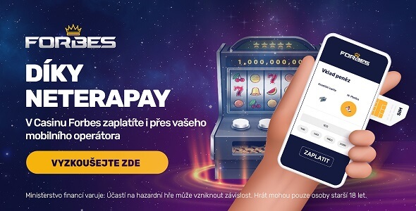 Díky NeteraPay provedete platby do Forbes casina i přes SMS