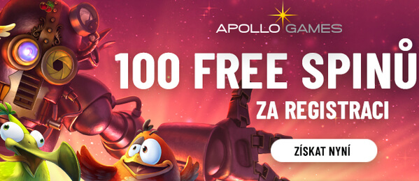 Apollo casino no deposit bonus – 100 free spinů za registraci