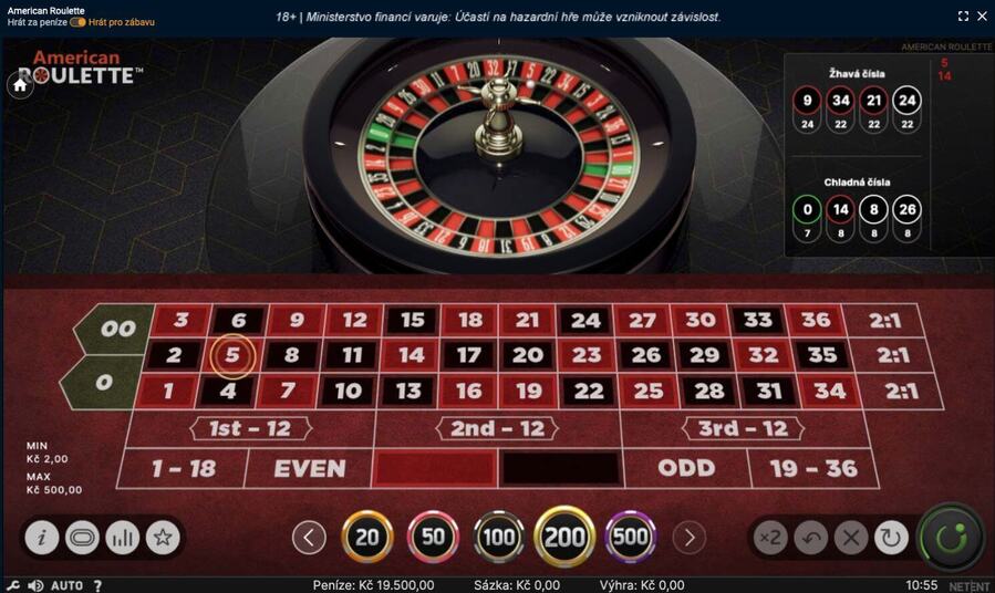 Chance americká ruleta