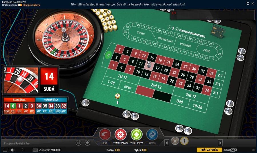 Tipsport evropská ruleta