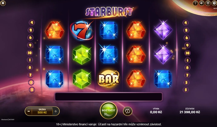 Zahrajte si Starburst výherní automat online ZDE