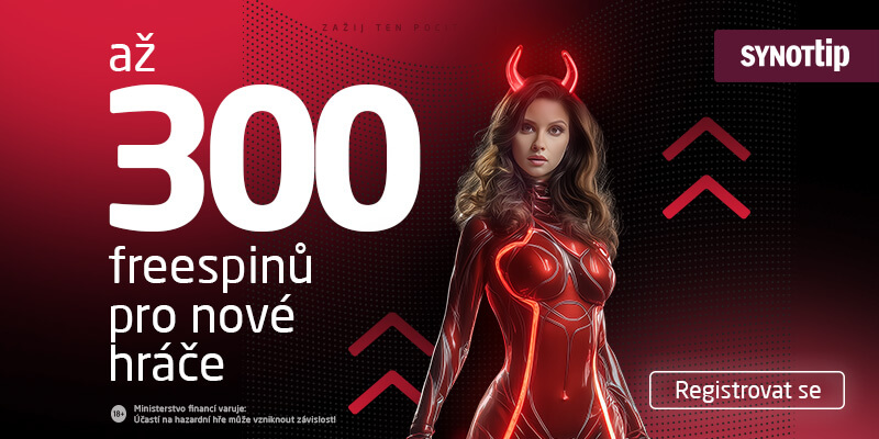 Až 300 SYNOT TIP free spinů za registraci
