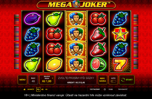 Hrací automat Mega Joker v online casinu Fortuna