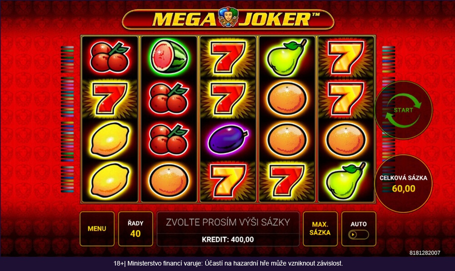 Mega Joker slot – recenze automatu od Novomatic