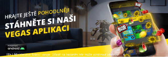 Fortuna Vegas aplikace do mobilu s Kajot automaty