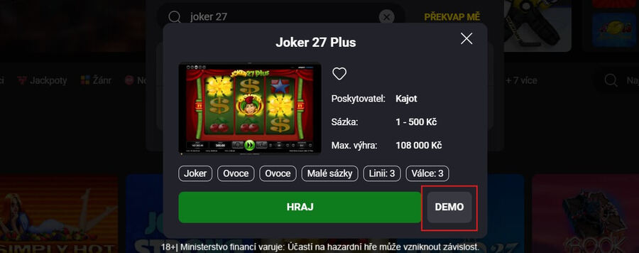 Hrací automaty zdarma Kajot