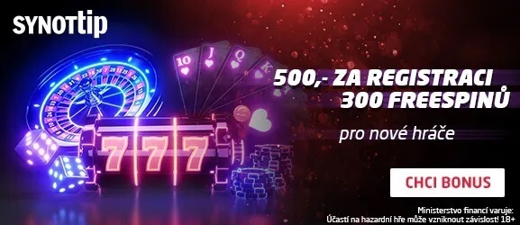 Získejte 300 free spinů za registraci