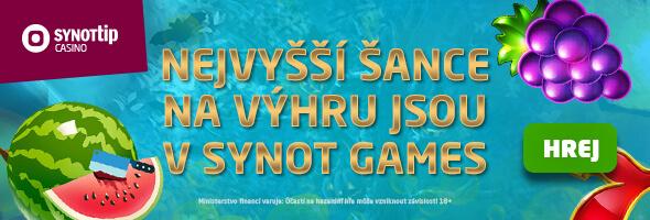 Online casino SynotTip - nejzábavnější hry a největší výhry