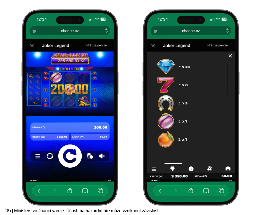 Hrací automat Joker Legend v&nbsp;online casinu Chance