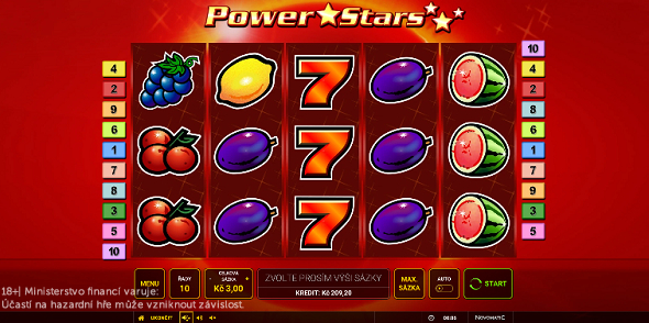 Power Stars automaty zdarma online