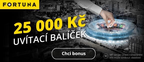 Fortuna Vegas kasino s bonusem 25 000 Kč