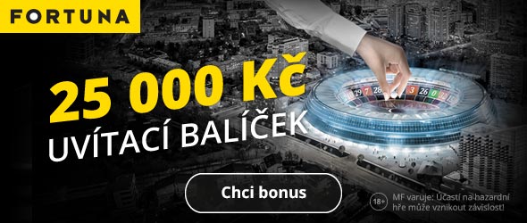 Fortuna Vegas kasino s bonusem 25 000 Kč