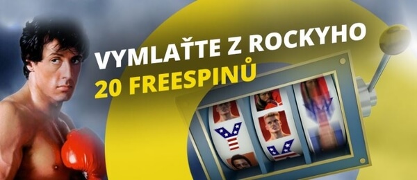 20 free spinů na hrací automat Rocky u Fortuna Vegas online casina