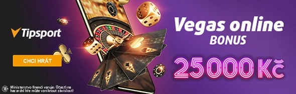 Registruj se u Tipsport Vegas a získej bonusy do hry