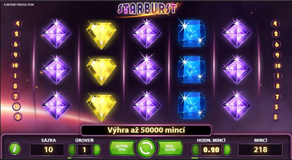 Starburst v online casinu Fortuna