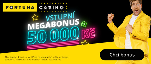 Registrujte se u Fortuny a využijte bonus ke vkladu až 50 000 Kč