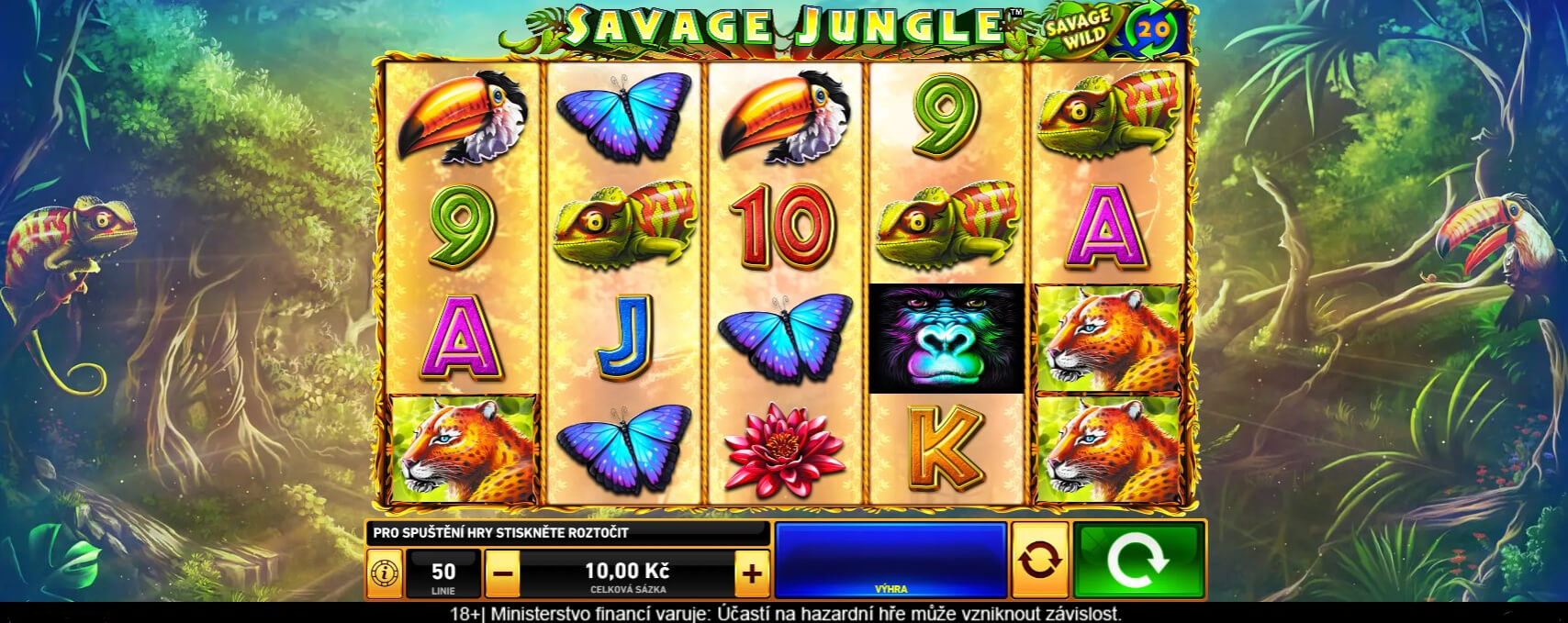 Hrací automat Savage Jungle od Playtech