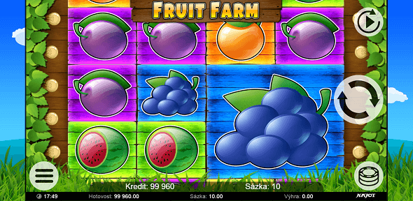 Kajot hrací automat Fruit Farm