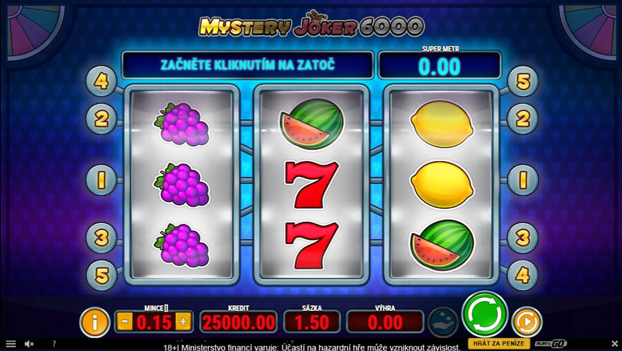 Hrací automat Mystery Joker 6000 od Playn GO
