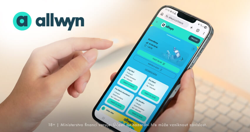 Loterii Euromiliony si vsadíte přímo u&nbsp;Allwynu online.