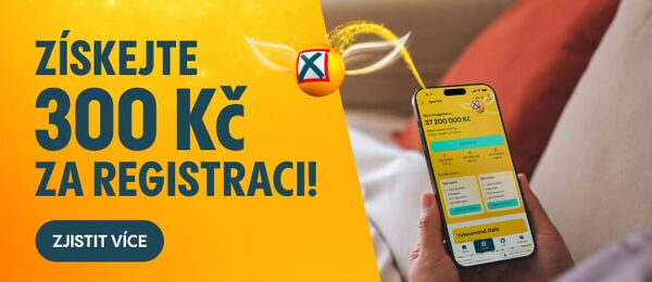 Vsaďte si Sportku online a získejte bonus 300 Kč.