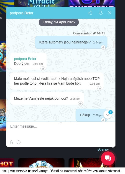 Na live chatu komunikujete se zaměstnancem zákaznické podpory.