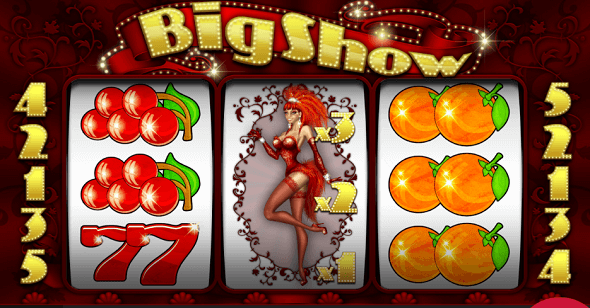 Online tříválcový hrací automat Big Show