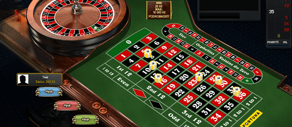 Ruleta ve Fortuna Casinu