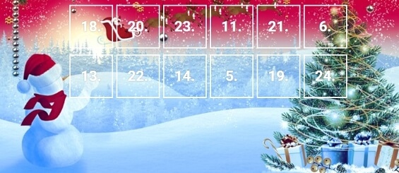 Adventní kalendář v online kasinu Tipsport Vegas