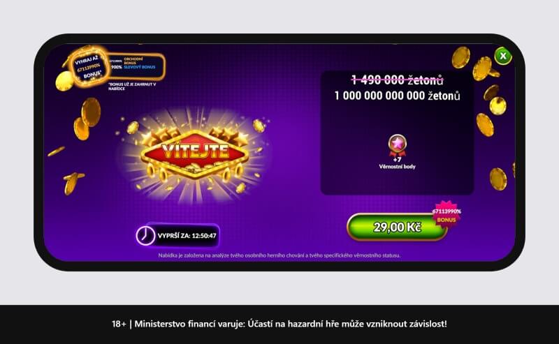 Bonusová nabídka na platformě MyJackpot
