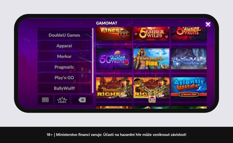 Herní nabídka social casina MyJackpot
