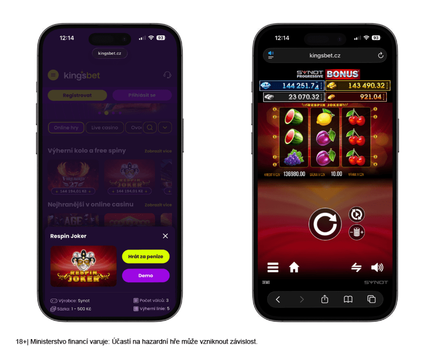 Respin Joker je online automat od Synot Games