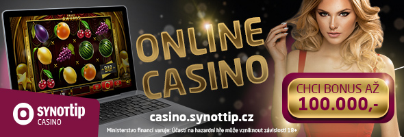 Online casino Synot s věrnostním bonusem 100 000 Kč