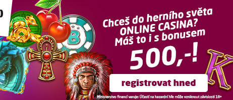 Získej 500 Kč v online casinu SynotTip