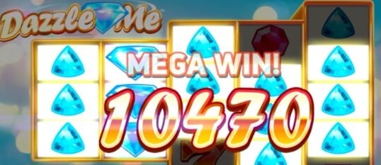 Mega Win na hracím automatu Dazzle Me