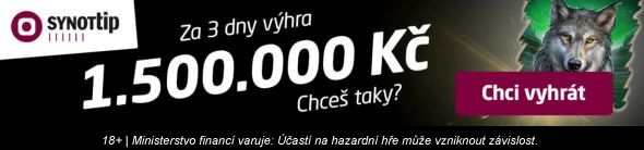 Jak vyhrát 1 500 000 Kč v SYNOT TIP casinu