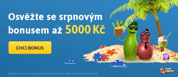 Získejte bonus 5 000 Kč za vklad v Sazka Hry