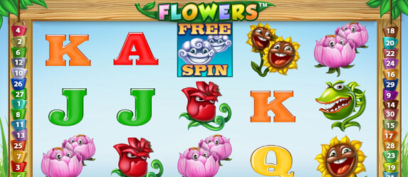 Hrací automat Flowers v online casinu Chance Vegas zdarma