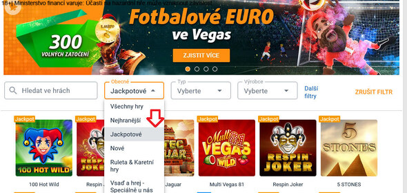 Jackpotové automaty Tipsport