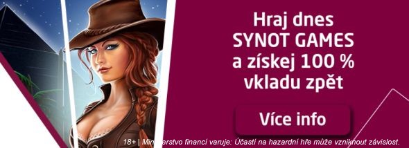 Vlož a získej dvojnásobek v SYNOTtip casinu