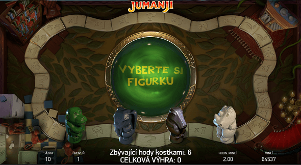 Online hra Jumanji - režim deskové hry