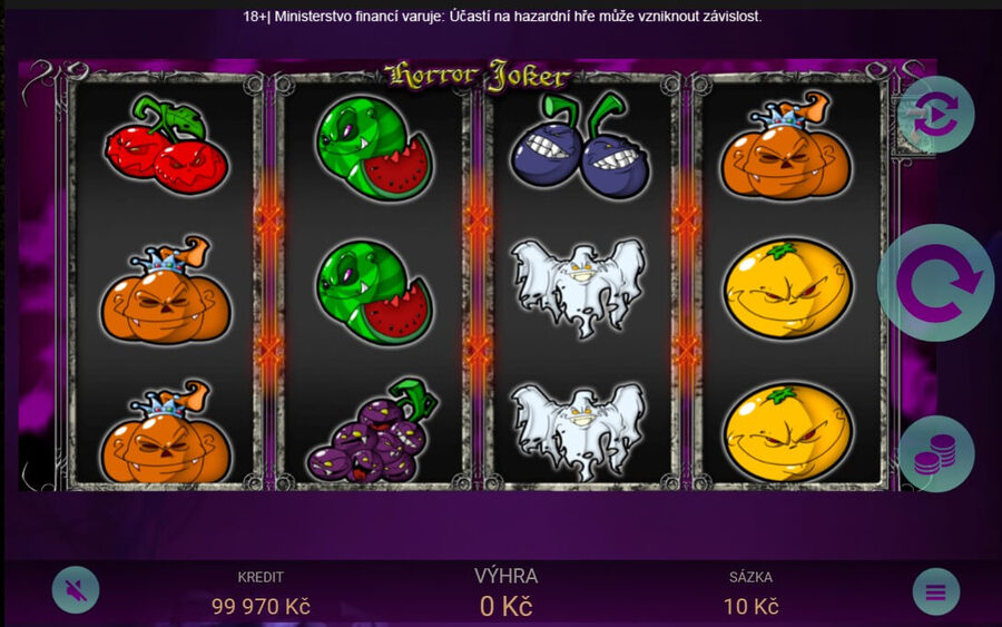 Ovocné automaty zdarma: Horror Joker