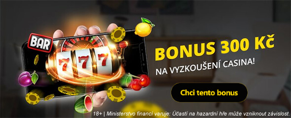 Vyzkoušejte si casino s 300 Kč bonusem za registraci ZDE