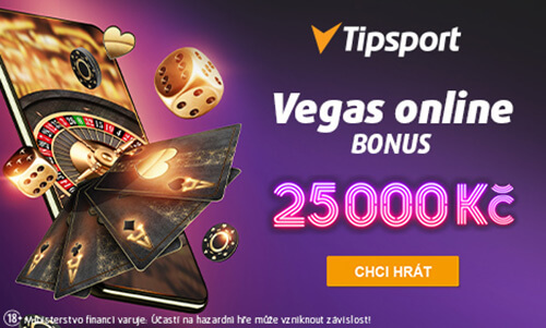 Nenechte si ujít Vegas bonus až 25 000 Kč!