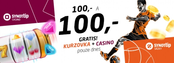 SYNOT TIP casino - protoč 100 BB a vyhraj