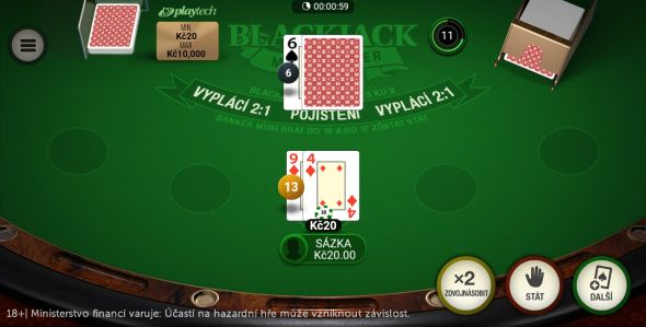 Živý Blackjack ve Fortuně s atmosférou pravého živého kasina