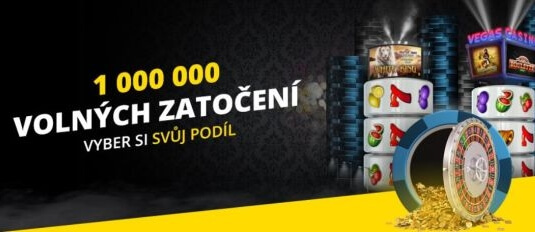 Pojďte si pro podíl z 1 000 000 volných zatočení