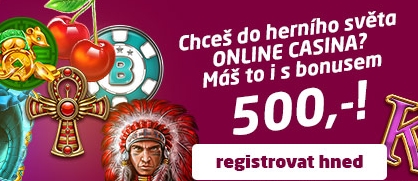 Bonus 500,- v SYNOTtip casinu